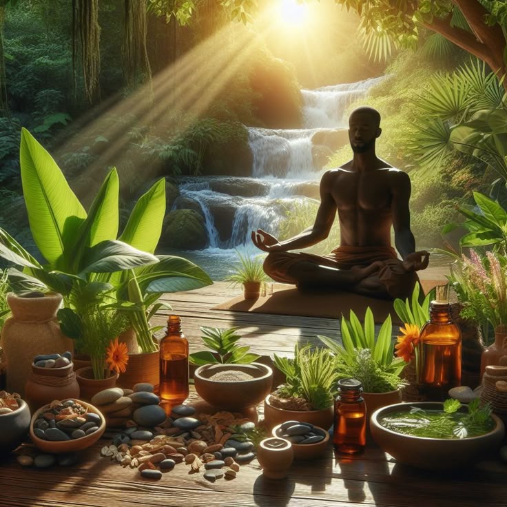 Symbolic scene of digestion, embodiment, and nervous system balance for women living cross-culturally.